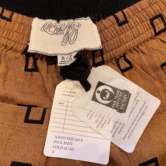 ACe & Jig Paul Pant in Gold Quad Size Small NWT - Picture 4 of 7